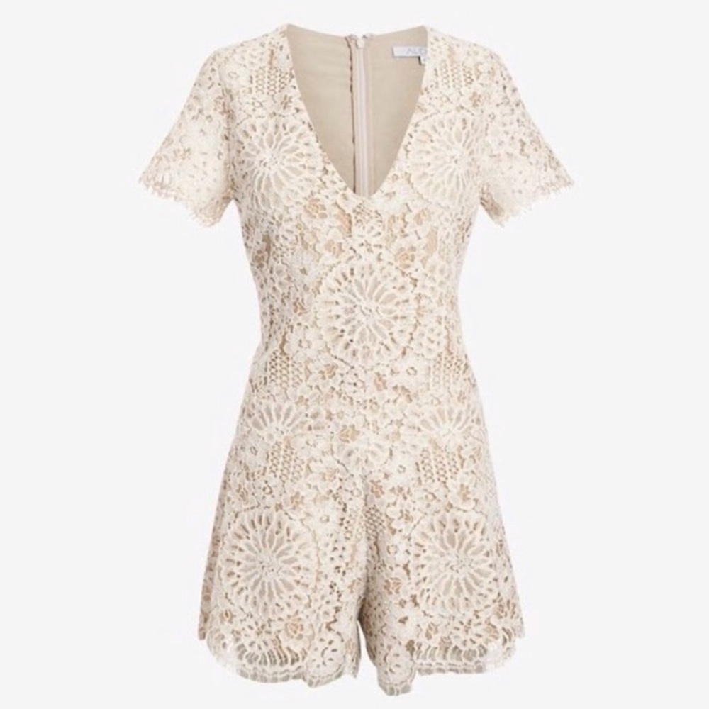 Alexis Cream Lace Mini Dress